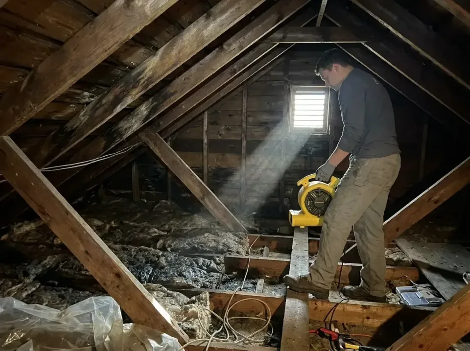 attic-water-damage-drying-proc-007 — frequently asked questions, Emergency Water Extraction & 24/7 Flood Response in The Vil…